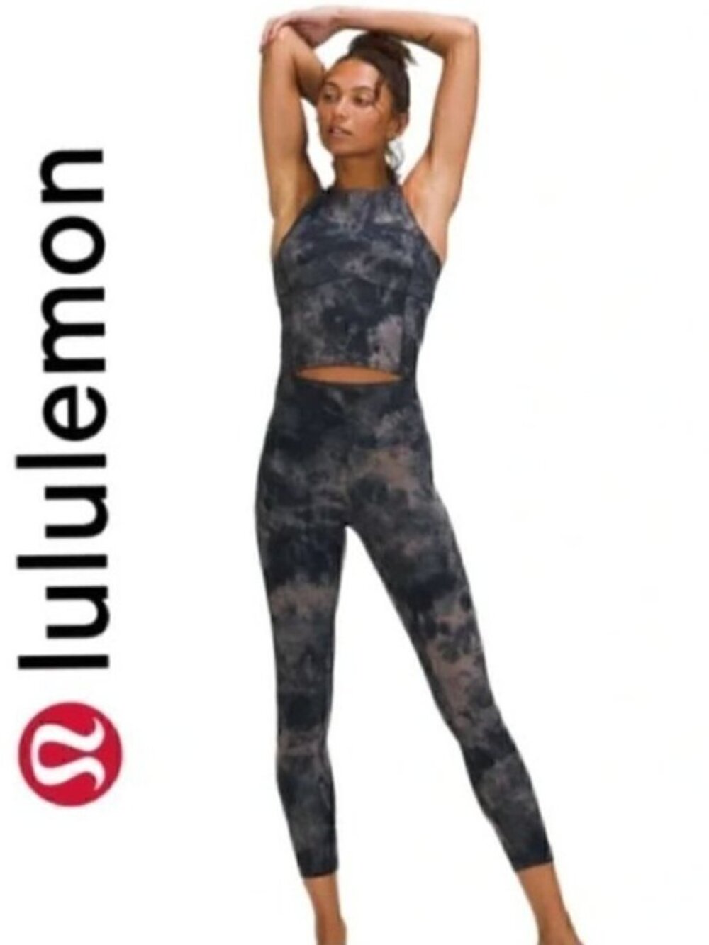 Lululemon Diamond Dye Lunar Rock Tank + Align Crop 23" Leggings - 6/8, BNWTs